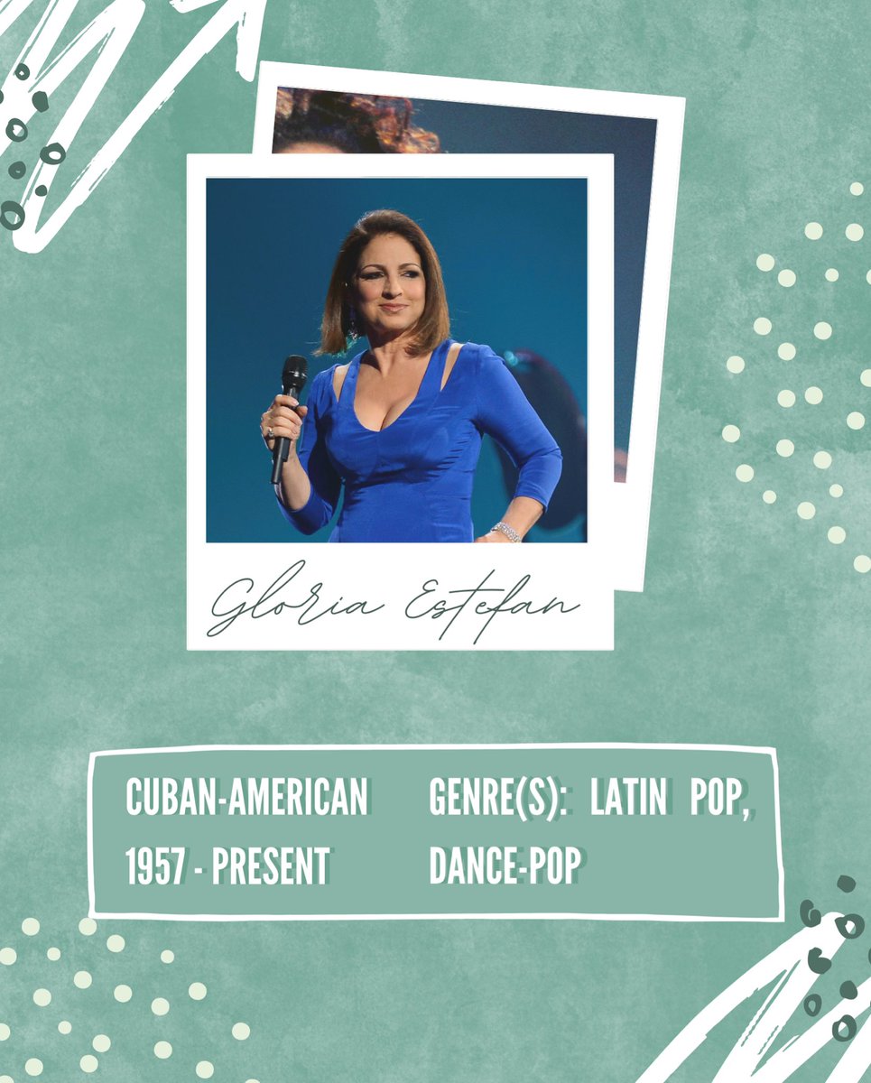 Gloria Estefan, the Cuban-American singer, is known for her success within the Latin/dance-pop genre. Her album “Mi Tierra” topped the charts and earned three Grammys including, the award for Best Tropical Latin Album!