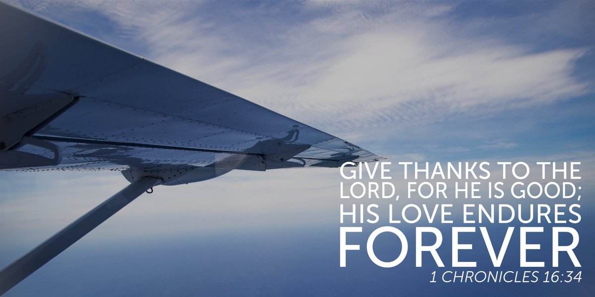 Give thanks to the Lord, for He is good; His love endures forever #iflyMAF #75YearsofMAF