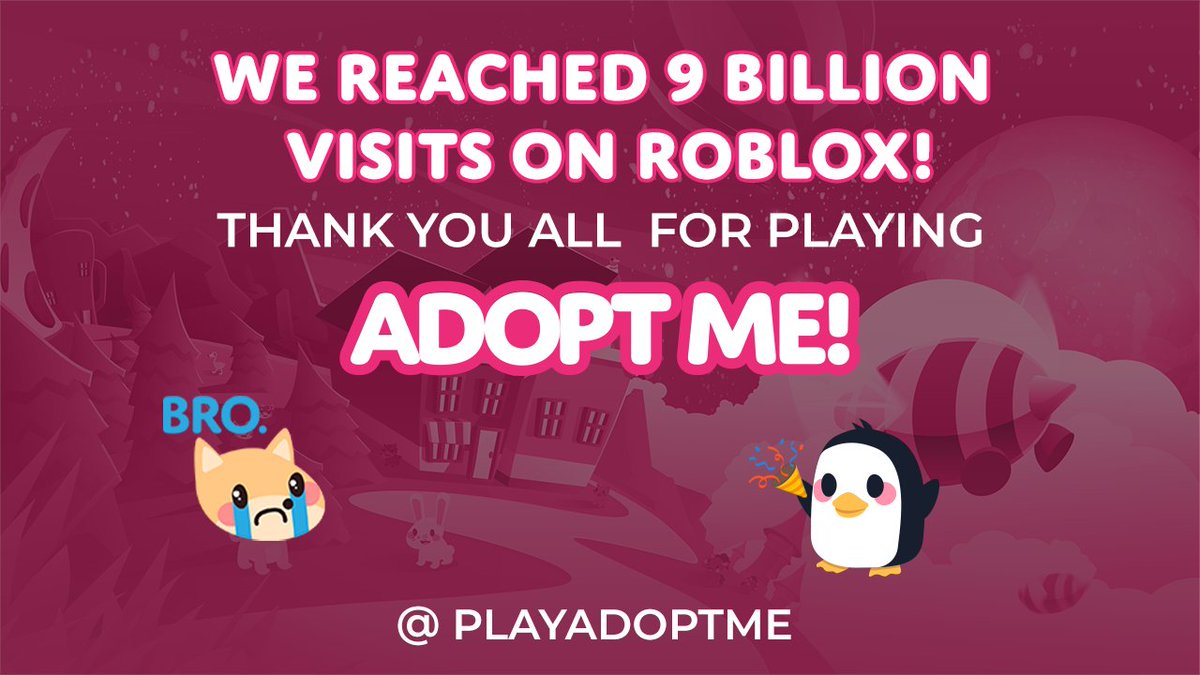 Adopt Me On Twitter We Ve Been Reaching Milestone After Milestone Because Of All Of You Recently Thank You For Loving Adopt Me - what is the roblox twitter milestone