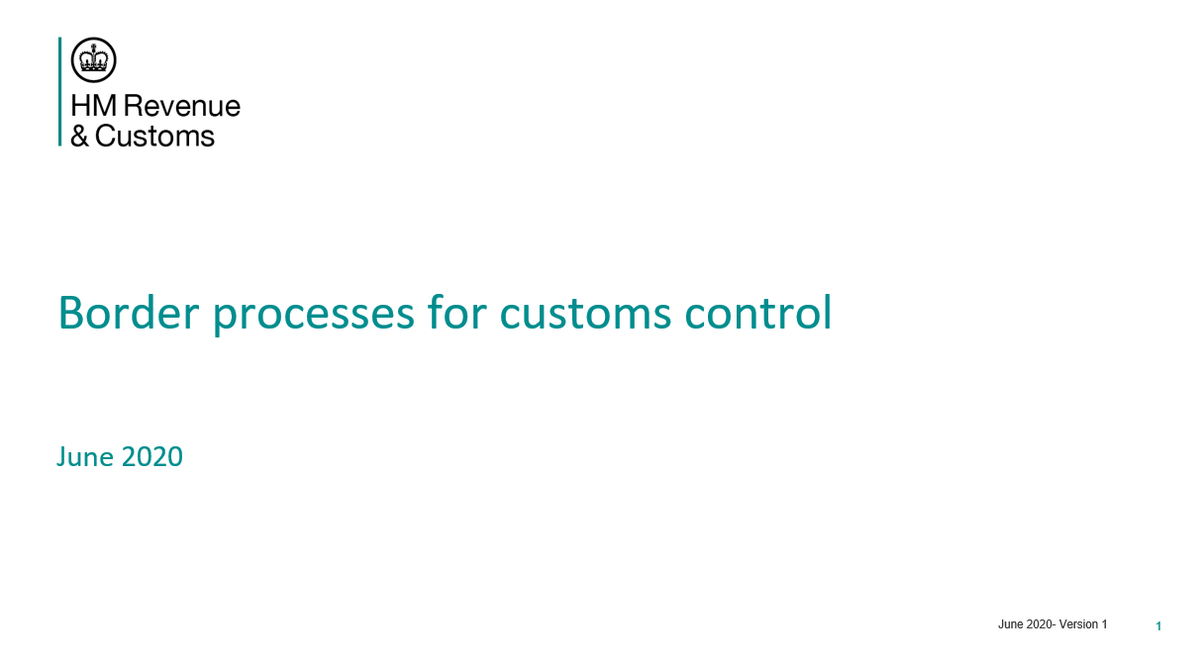 In a 29-slide Powerpoint presentation, HMRC has been circulating its plan for how to avoid border disruption when Britain fully quits the EU on Jan 1. 2021, deal or no-deal 2/