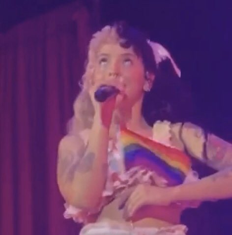 bonus: the mini pride flag melanie was dancing’s around with 