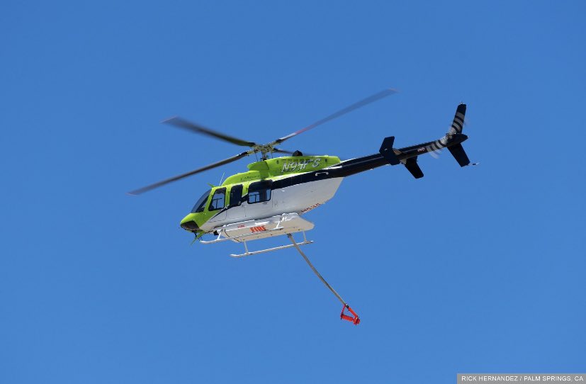 SocalAirOps's tweet image. PalmSprings | #BrushFire #TramwayFire  Copters 301 and 535