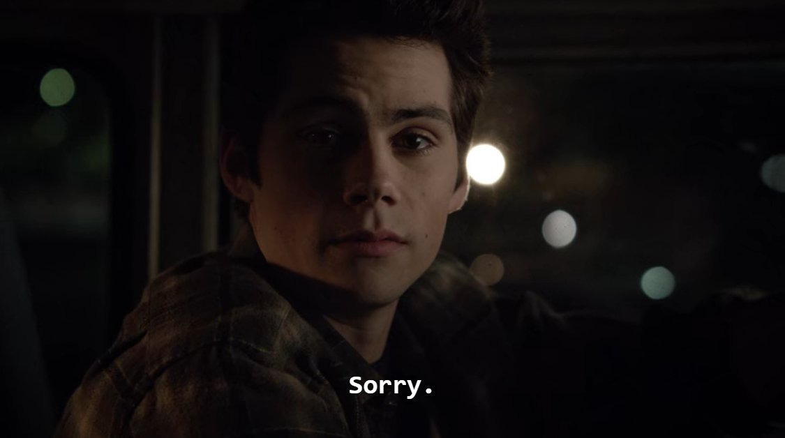 Ah, yes. Stiles.The sweetest, most precious thing in the whole show. #HelenAndTheWolf