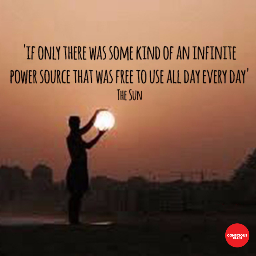 ☀️☀️☀️There is! #sun #life #power #free #solarpower #solarenergy #energy #conservation #sunlight #sourceofpower #infinite #fossilfuels #globalwarming #climatechange #earth #nature #conscious #consciousclub ☀️☀️☀️