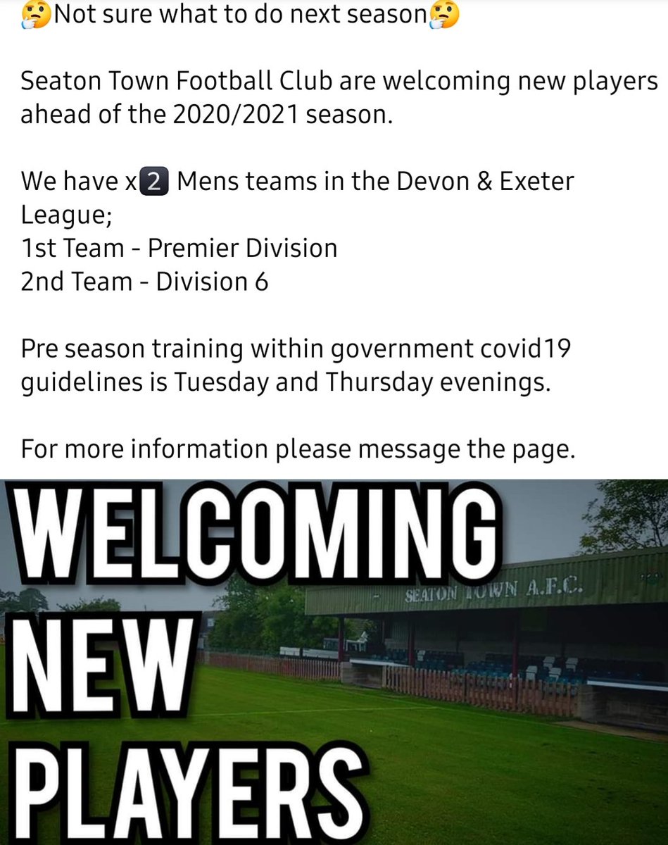 Seaton Town Football Club tweet media
