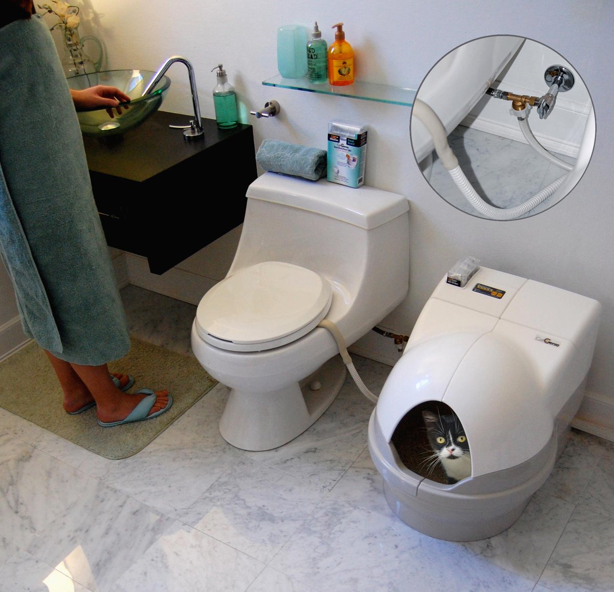 автоматический унитаз для кошек catolet. Litter spinner туалет для кошек. автоматический туалет catgenie 120. кошачий унитаз kopfgescheit kg7010. кошачий лоток со смывом.