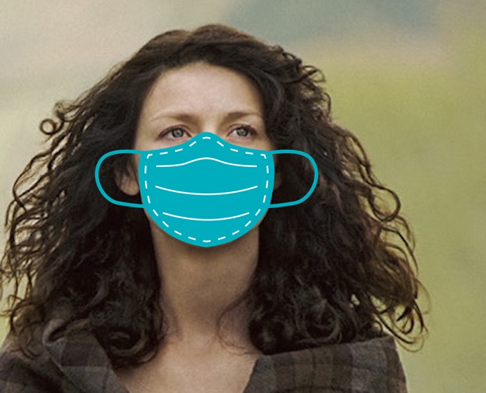 Would the  #Outlander characters wear a mask? Claire would definitely wear a mask because A) she's a doctor, and B) she's not stupid. (Thread.)  #WearAMask  #StaySafe  https://twitter.com/lindsaytheis/status/1277053792337485824