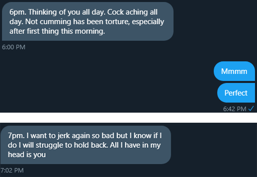 backup__lisa's tweet photo. "whole body aches over you"

You want to see the effect I have on my toy, @alicia_catfish?

I had them give hourly reports after a day of teasing and edging.

I know you are desperate for this kind of mindfuck.

To have your mind THIS wrapped around my finger.

Message me, slave. https://t.co/yb3gfMB0e4