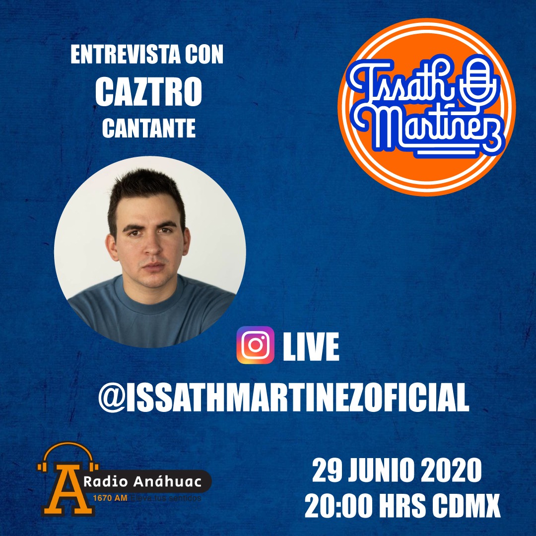 #Hoy entrevista en <a href="/elgarage1670am/">El Garage 1670 AM</a> con 
<a href="/yosoycaztro/">CAZTRO</a> a través de #IGLive. <a href="/issathmartinez/">Issath Martínez</a>
 conversará con él sobre su trayectoria y proyectos. ¡No te lo pierdas! 20:00 hrs

#RadioAnáhuac #1670AM
