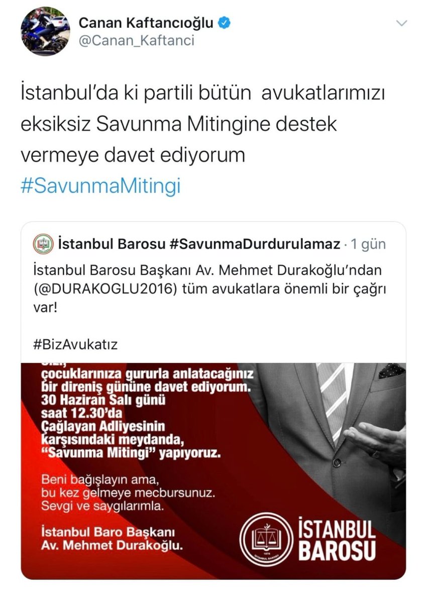 YzcHandan's tweet photo. Barolar, 28 Şubat yaşanırken, 27 Nisan yaşanırken, 15 Temmuz yaşanırken sessizdi.
Peki şimdi neden; Kaftancıoğlu'nun talimatıyla Chp ile eylem hazırlığı yapıyor? Yoksa barolar Chp'nin arka bahçesi de bizim mi haberimiz yok?
#CHPliBarolar https://t.co/mt1kjx8tIC