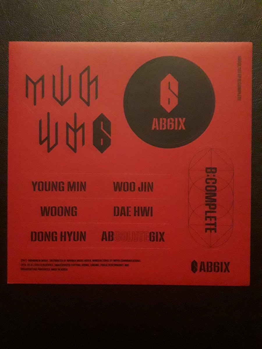 dandanieksoo's tweet photo. I HAVE AB6IX's B:COMPLETE (S ver.) 😊 I got Woojin & Daehwi & Group photocards, Logo bookmark, Standee, Stickers & Extra Photocards
#AB6IX #BCOMPLETE #YOUNGMIN #WOONG #DONGHYUN #WOOJIN #DAEHWI @AB6IX @AB6IX_MEMBERS #6IXENSE #VIVID #AB6IXVIVID #AB6IX_THEANSWER https://t.co/Sdo9g4lpCg