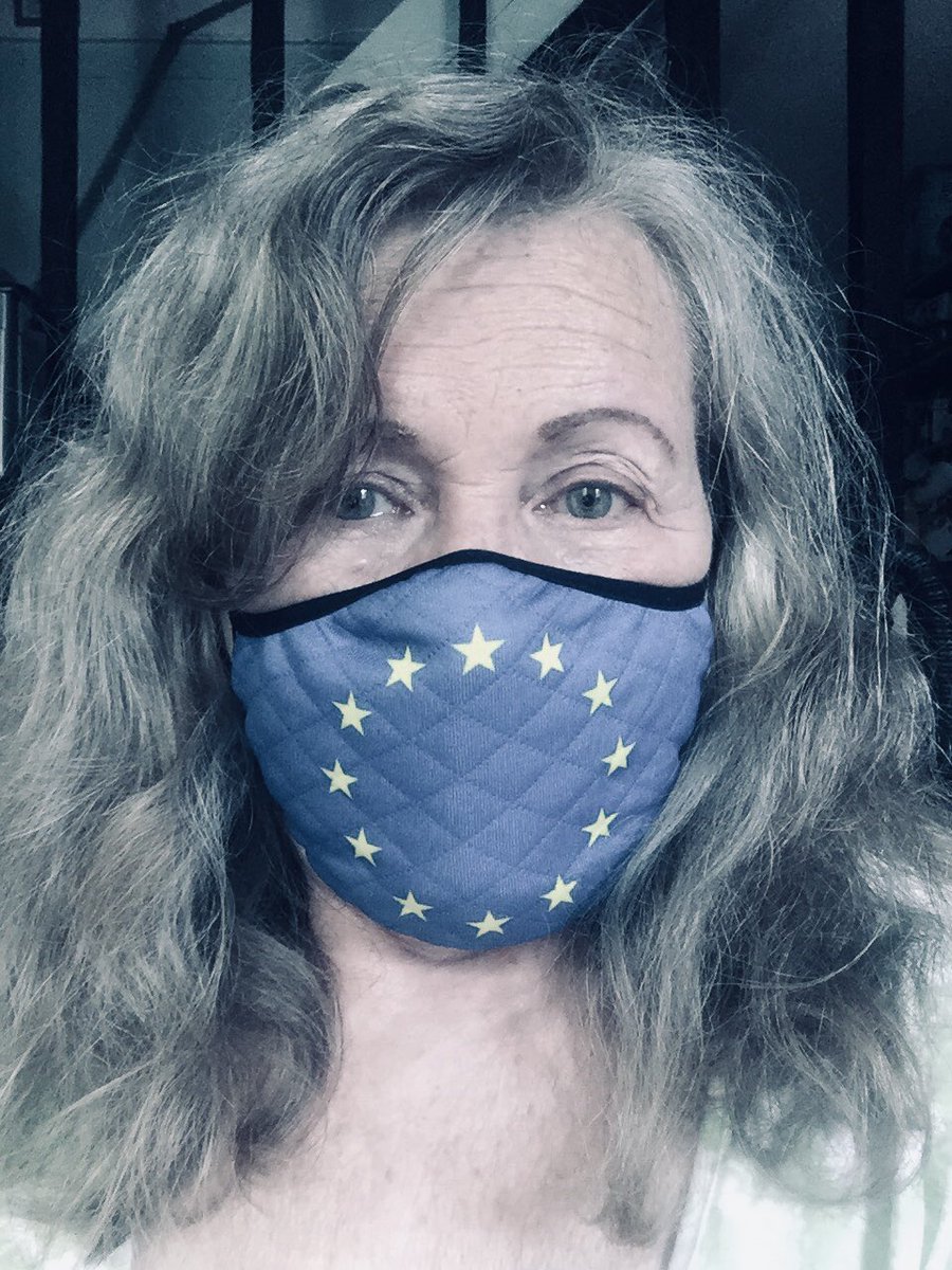 csibike1's tweet photo. #WearAMask to protect others. And others wearing a mask protects you. Here are mine, including an EU one from @jeancoulson https://t.co/L44Uz72NZi
