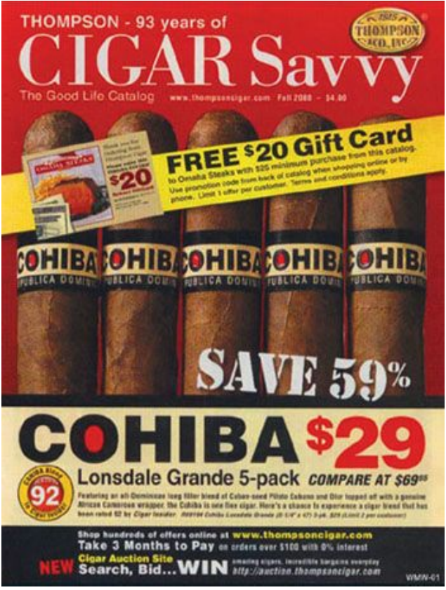 - Elaborate on that same deal-benefit in the lead that follows- At some point, include a compelling “reason why” you’re offering that dealOffer leads are easy to write because all you have to do is get to the point,like this cigar ad.