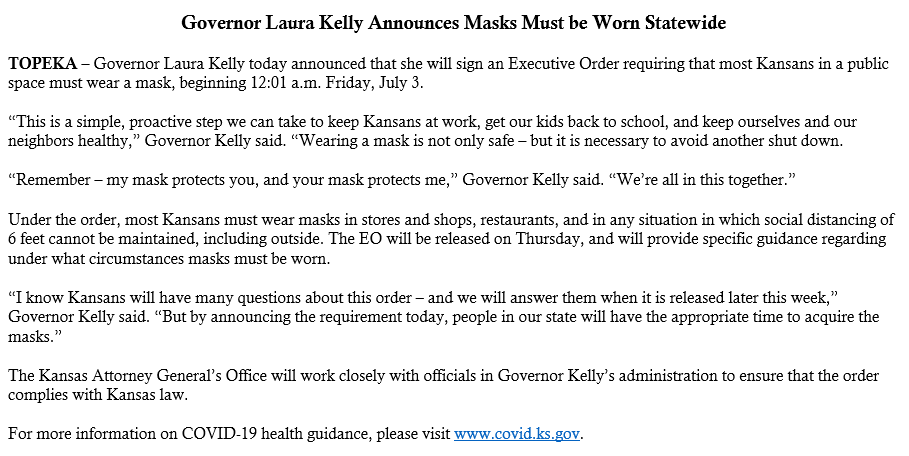 Governor Laura Kelly tweet media