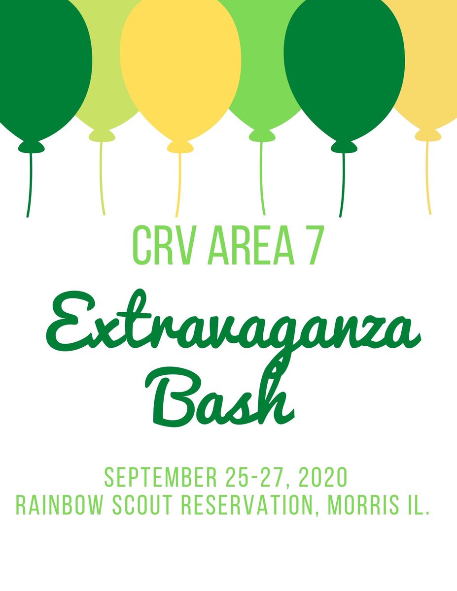 Save the date for our Venturing Extravaganza Birthday Bash! This year is the 10th anniversary of Extravaganza and we’re celebrating with a longer event, more activities, and more fun! Join us from September 25th to 27th at the Rainbow Scout Reservation!