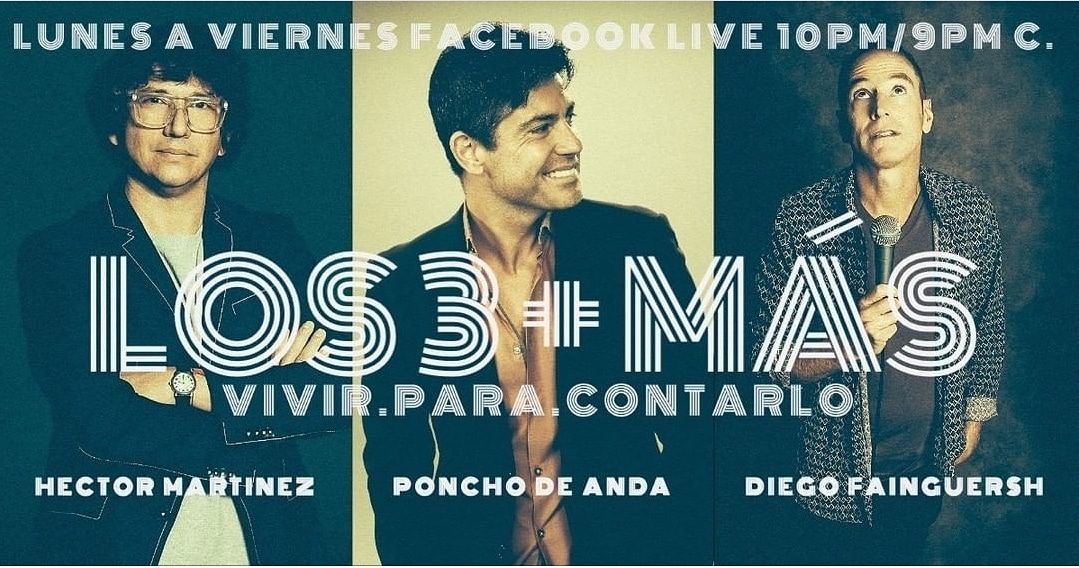 TalentHubAgency's tweet photo. No pierdas a nuestro @ponchodeandatv durante Facebook Live en @lostresmas! Lunes a Viernes 10PM / 9PM C. 👌🏼 Ahí te vemos! https://t.co/ETVuLVoFd8