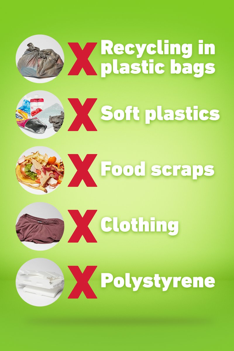 ResRecGipps's tweet photo. #gippsland - Know Your Recycling
What you do makes a big difference, if you put the wrong things into your recycling bin, items which would normally be recycled might end up in landfill.
Take a look at... Top 5 Things To Keep Out Of Your Recycling Bin https://t.co/xf6czQ82CN https://t.co/7VqqbP03mN
