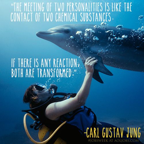 “The meeting of two personalities is like the contact of two chemical substances: if there is any reaction, both are transformed" 
―  Carl Gustav Jung discover.insights.com/insights-disco…  "