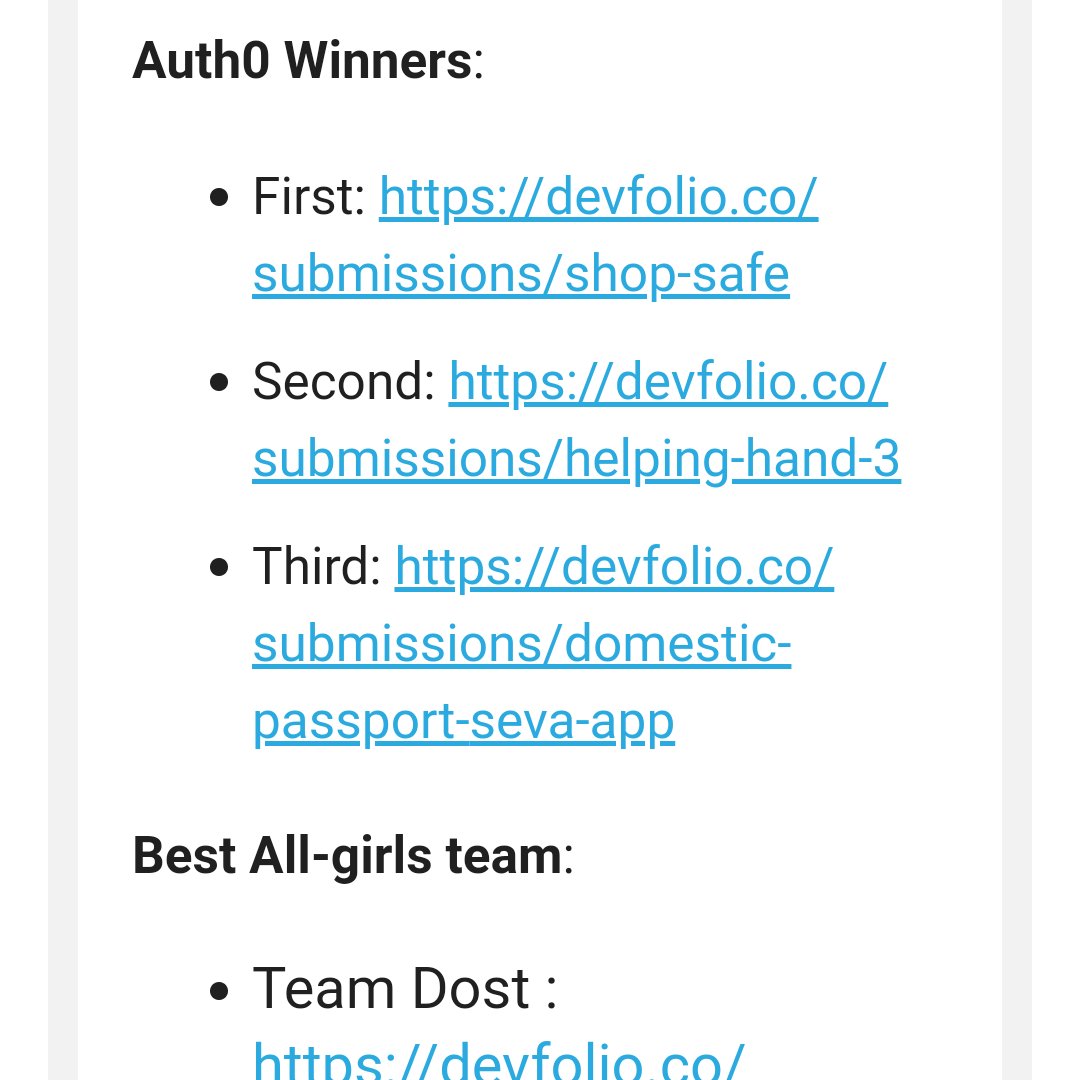 wilder569's tweet photo. Won my first ever digital Hackathon!! ๐ฅ
Placed third in the @auth0 sponsorship category at @HackJaipur Hackathon ๐ค
Thank you @HackJaipur team and @MayankGoyal_ for organizing such an eventful Hackathon ๐
#HackJaipur #auth0 #hackathon https://t.co/u1BzzYYU0M
