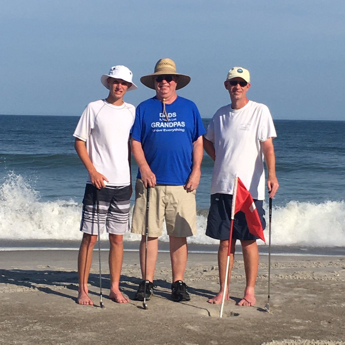 AmyLendach's tweet photo. The Lendach Invitational is the longest running match play competition on Topsail Island. Who will emerge victorious?#beachgolf #mymoneyisonthekid https://t.co/UEVilGp12K