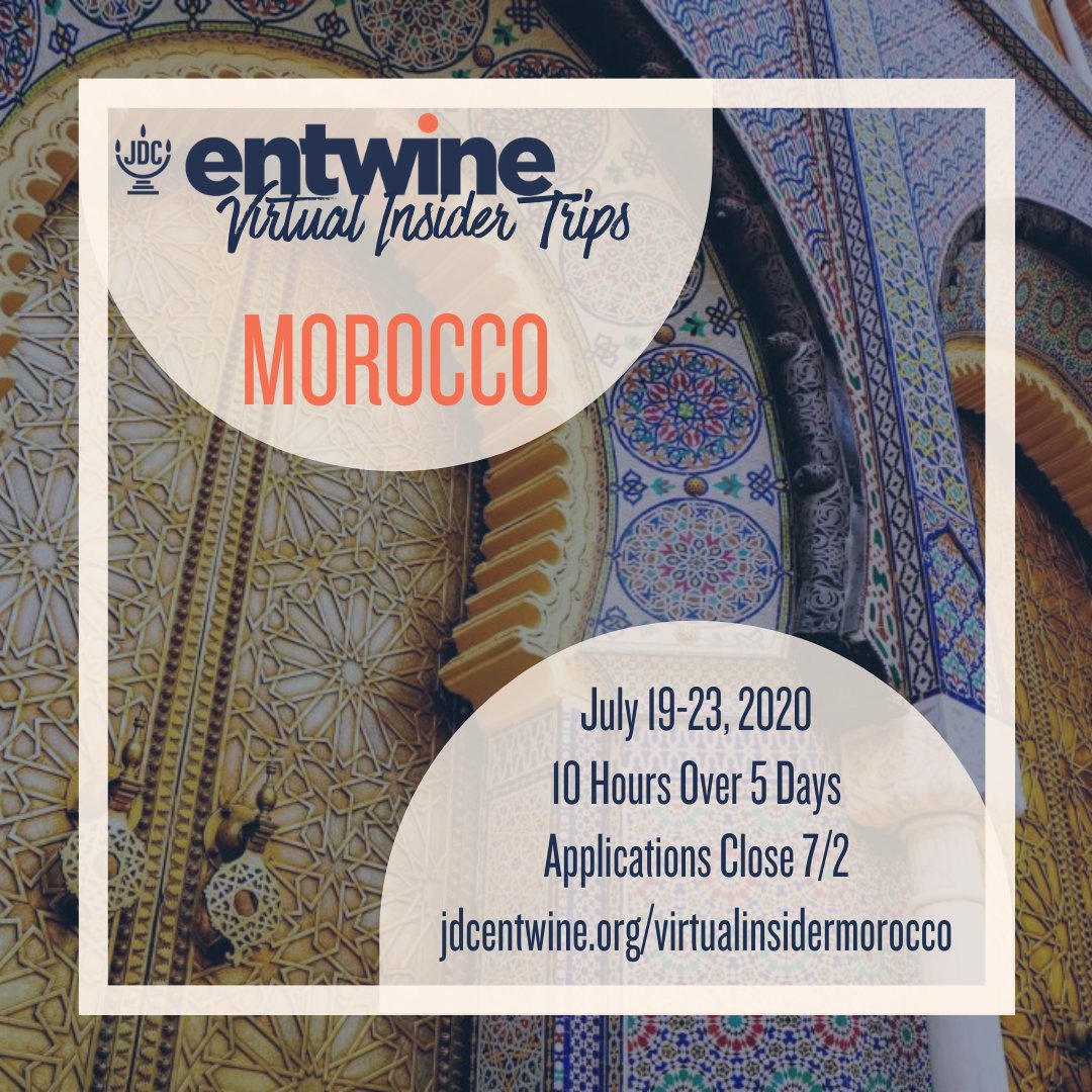 “Traveling carries with it the curse of being at home everywhere and yet nowhere, for wherever one is, some part of oneself remains on another continent.” – Margot Fonteyn. Travel with us, without the jet-lag, and apply to Virtual Insider Trips: Morocco. jdcentwine.org/virtualinsider…