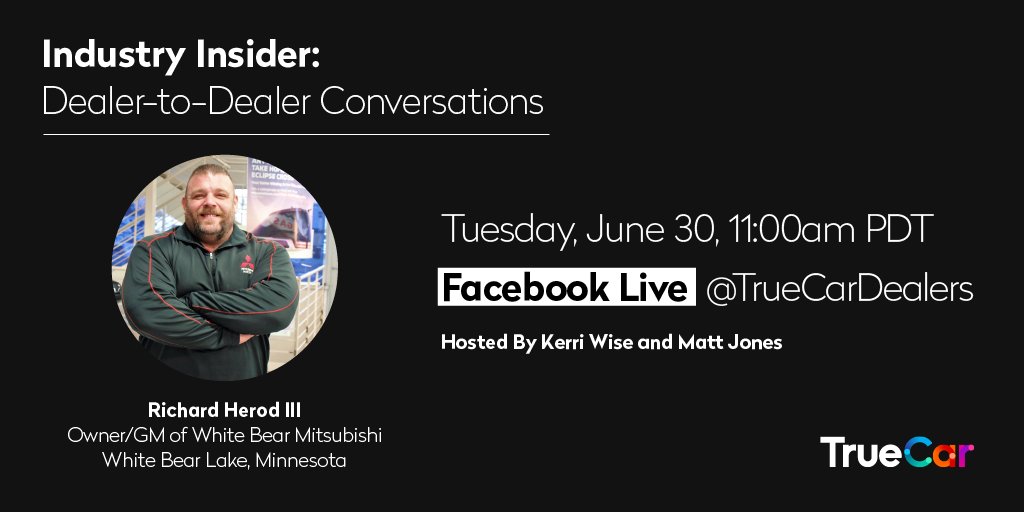 Join us at 11AM PDT on Facebook Live as we talk with Richard Herod III, owner and General Manager of White Bear Mitsubishi in Minnesota. We will discuss how his deliberate focus on inclusion and giving back to the community enables his dealership to stand out from the pack.
