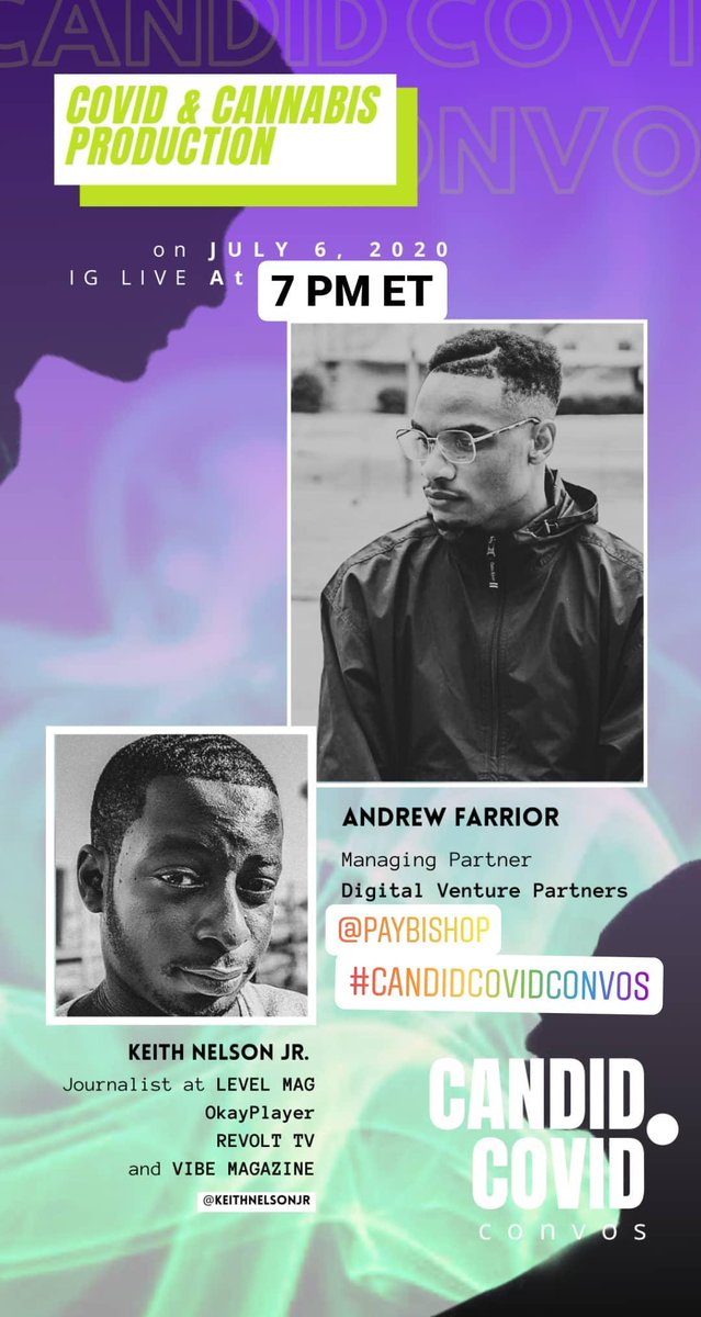 How are dispensaries getting cannabis during a pandemic? Has the price for an O gone up? WHY ARE WE GETTING SO MUCH MID?!!

<a href="/bishopizm/">ひな人(んちゅ)</a> of Digital Ventures Partners answers all of that and more tonight at 7PM ET on here:

Instagram.com/keithnelsonjr

#CandidCOVIDConvos