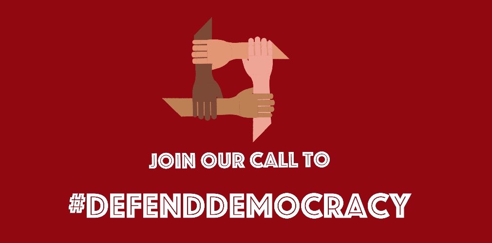 SDG2030's tweet photo. A Call to Defend Democracy https://t.co/AzTHzeDskI v @KevinCasasZ 

@Int_IDEA 📣 #Democracy is under threat, and we must summon the will, the discipline, and the solidarity to defend it

@AidanRGallagher @PattyArquette @mayawiley @davidjonesOYW @biz @democracynow @popdemoc https://t.co/9xbZqunKrm