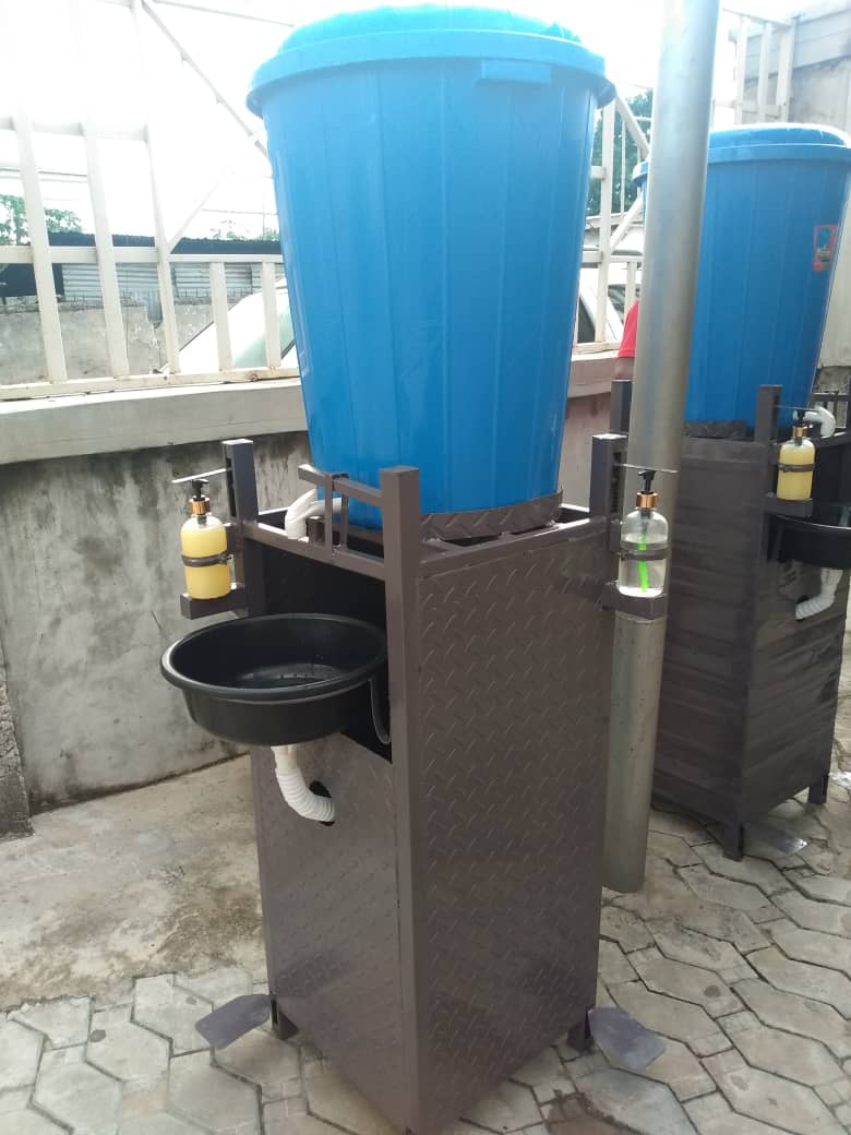 DandyTech2's tweet image. I constructed this system to support the fight against corona virus pandemic. Is a foot operated hand washing mechanism to eliminate hand contacts during hand washing ..use of water taps is not really good because of multiple hand contact.