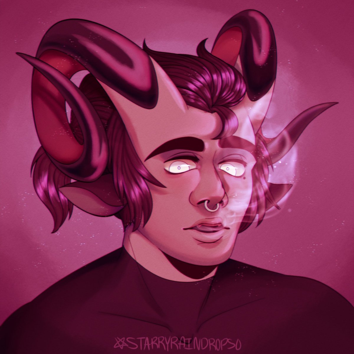   @starryraindrop : hi i'm maya, a 20 y/o digital artist (and self proclaimed angelologist) who specializes in character art and design!! i love designing monsters and mythology based characters! i also do art for edm artists i enjoy as well! ig: @ starryraindrops