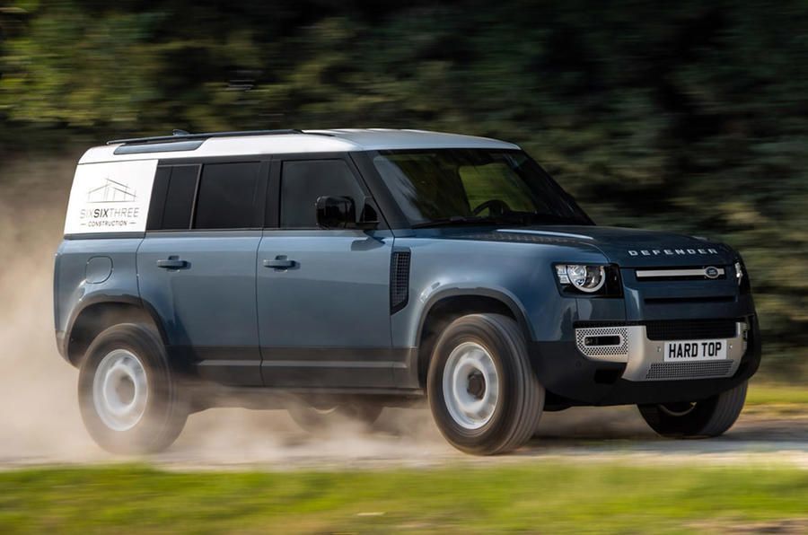 autocar's tweet image. The new Hard Top commercial version of the @LandRover Defender will touch down later this year in short- and long-wheelbase forms buff.ly/3icAXXU