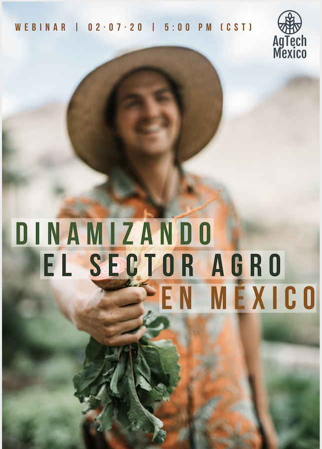 NewVenturesMX's tweet photo. El primer webinar de #AgTechMx reunirá actores clave del ecosistema agro en México y contará con el apoyo de Startup Europe Awards 👉 https://t.co/X1xZms2q01 https://t.co/BFAiqoR0aO