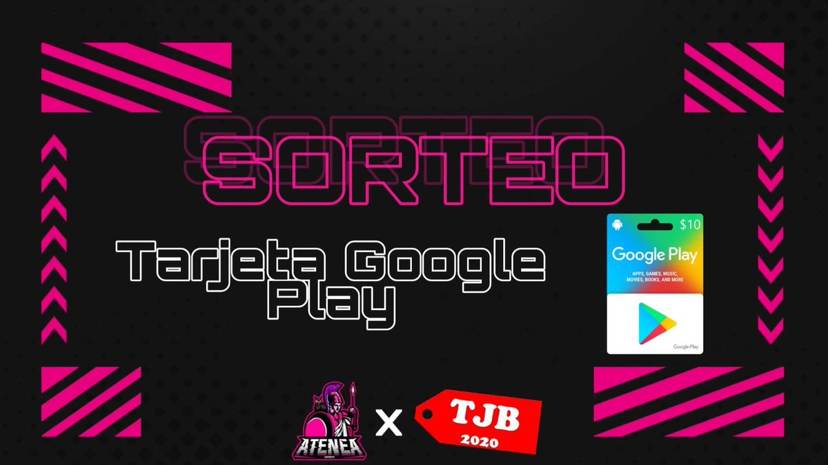 #Anuncio #SORTEO
Presentamos a nuestro nuevo sponsor : <a href="/TusJuegos_Org/">Tus Juegos Baratos</a>.
Y para celebrarlo sortearemos una tarjeta de Google play de 10usd.
Requisitos :
Seguir:
<a href="/TusJuegos_Org/">Tus Juegos Baratos</a>
instagram.com/tusjuegosbarat…
<a href="/Ateneaesports/">Atenea Esports</a>
Etiquetar 2 amigos 💁‍♂️
Dar RT y MG 🔄❤️