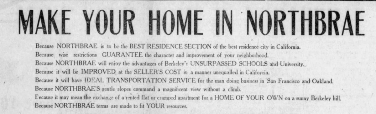 One of the reasons Northbrae, Berkeley is so white and is currently at 1% Black population is because the developer pioneered single-family zoning restrictions in Berkeley. It worked. In all the ads he brags about how the "restrictions" maintain the "character" of the hood.