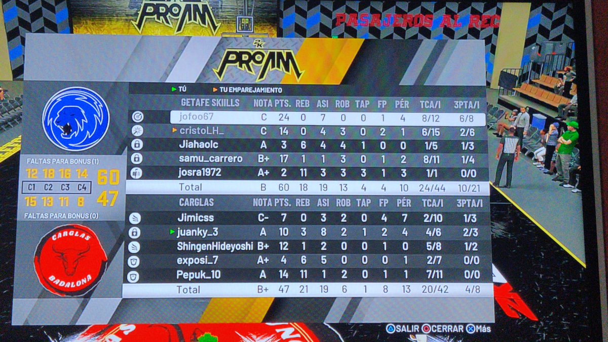 Partido de vuelta de la @LaLigaNBA2k  VS <a href="/fc_getafe/">Getafe Skills BC</a> que ha sabido jugar un partido muy rocoso y solvente, gg chicos! Toca mejorar por nuestra parte 🤷‍♂️#nevergiveup