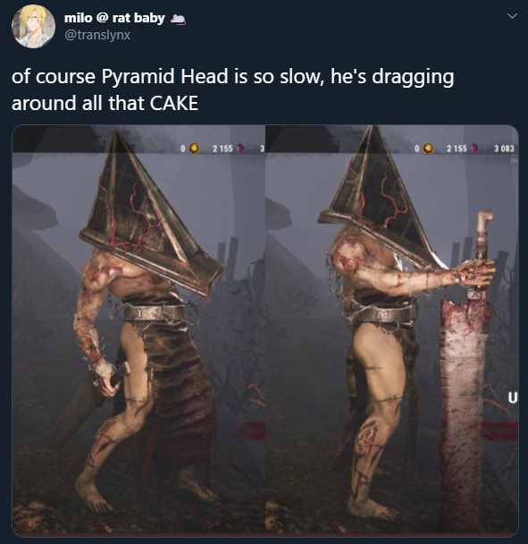 David Ayer on X: Today I learned THICC Pyramid Head is a thing