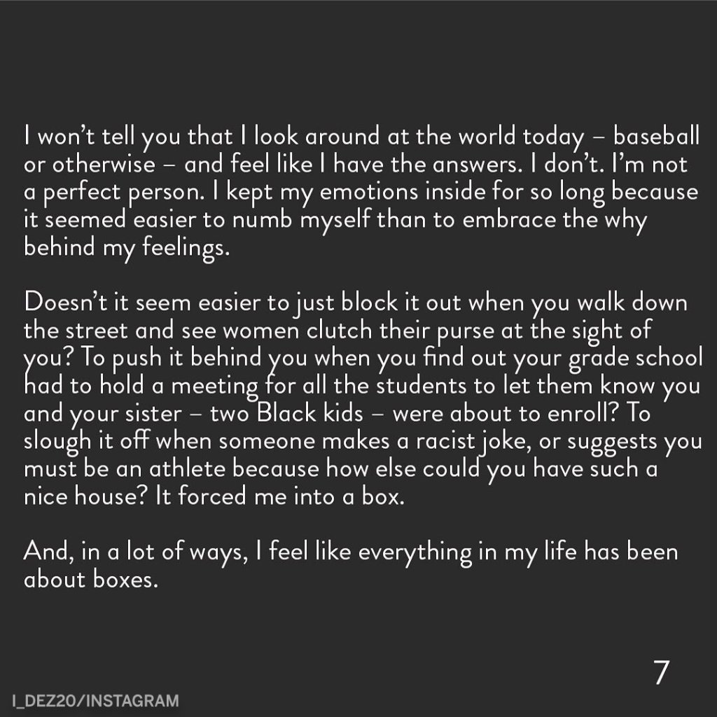 SportsCenter's tweet photo. Colorado Rockies OF Ian Desmond shared a powerful message with the reasons behind him opting out of playing baseball this season. https://t.co/5IHfepNar6 https://t.co/wE2lBVe40g