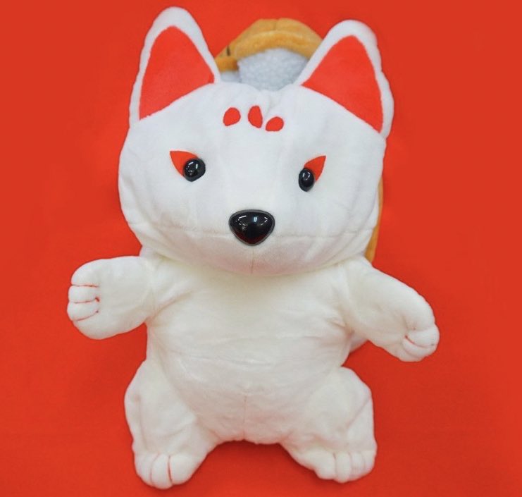 伏見稲荷　キツネ　ぬいぐるみ　中古品　お面付き 伏見稲荷 キツネ ぬいぐるみ 中古品 お面付き - メルカリ
