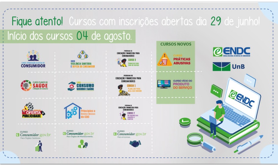 nadilsonneves's tweet image. Cursos gratuitos sobre Direitos do Consumidor. #FicaDica #ENDC #ProconPa #FiqueEmCasa #EmDefesadoConsumidor #Senacon
