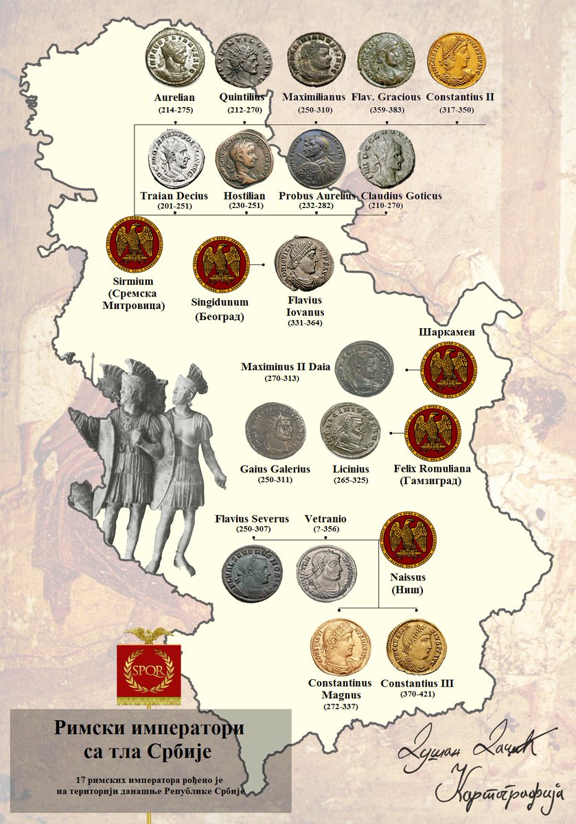 The Roman Empire, despite all its military glory, couldn't conquer the Serbs in the Balkans. Instead, they hired them as mercenaries to defend the Danube border from other Serbs. Also, the Barbarian Invasions didn't happen - Rome just assimilated them. 13 Emperors were born in 