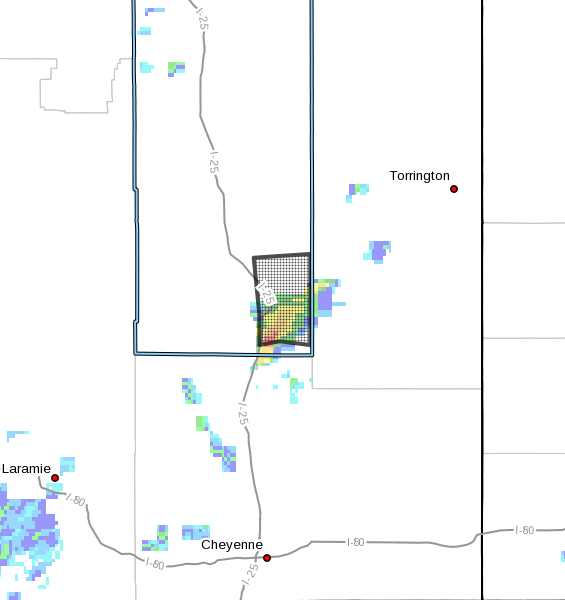 Special weather statement for southern Platte County for a thunderstorm producing wind gusts