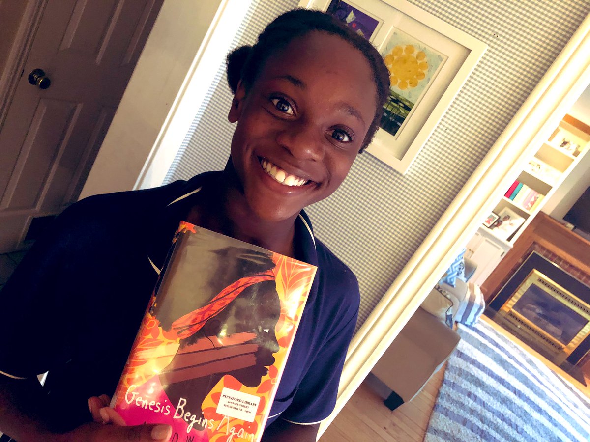 @storiestolife she was excited that Genesis reads @JackieWoodson and @OneCrazyRita and does similar math in school