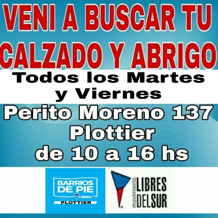 territorialplot's tweet photo. También podes acertarte y donar los mismos días. 
#Plottier #Ayudaatuvecino #Coronavirus https://t.co/QOPzfuLBE8