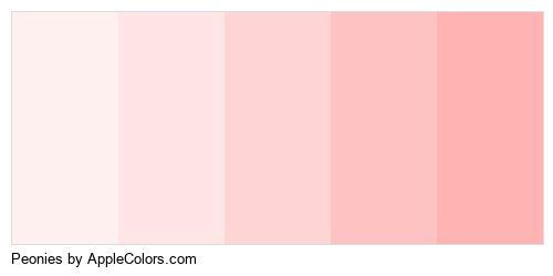_applecolors's tweet photo. Check out New Palette Today - Peonies Brand @_applecolors https://t.co/MmApMzltOo #ffe5e5 #ffd4d4 #ffc2c2 #ffb3b3 #trademark https://t.co/YXSZXkxOzt