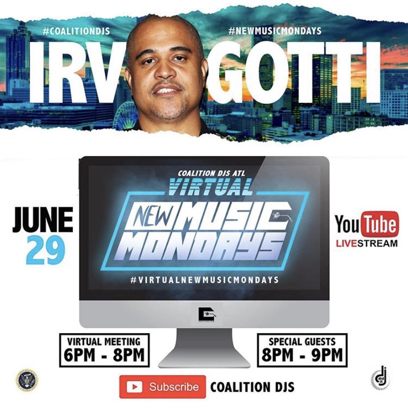 LalaaShep's tweet photo. Everyone taps in with @coalitiondjsatl #NewMusicMonday salute @irvgotti187 ! DM me to book your slot, we return to doing in person meetings next Monday July, 6th 😎😤 #NewMusicMondays #CoalitionDJs #IrvGotti #EventsInAtlanta https://t.co/LFkmivvYy6