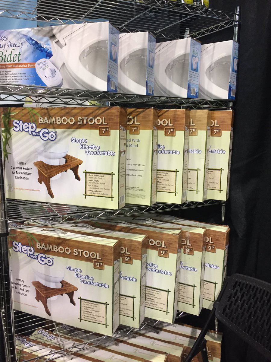 Step and Go also has a Bidet and an elegant Bamboo Step!