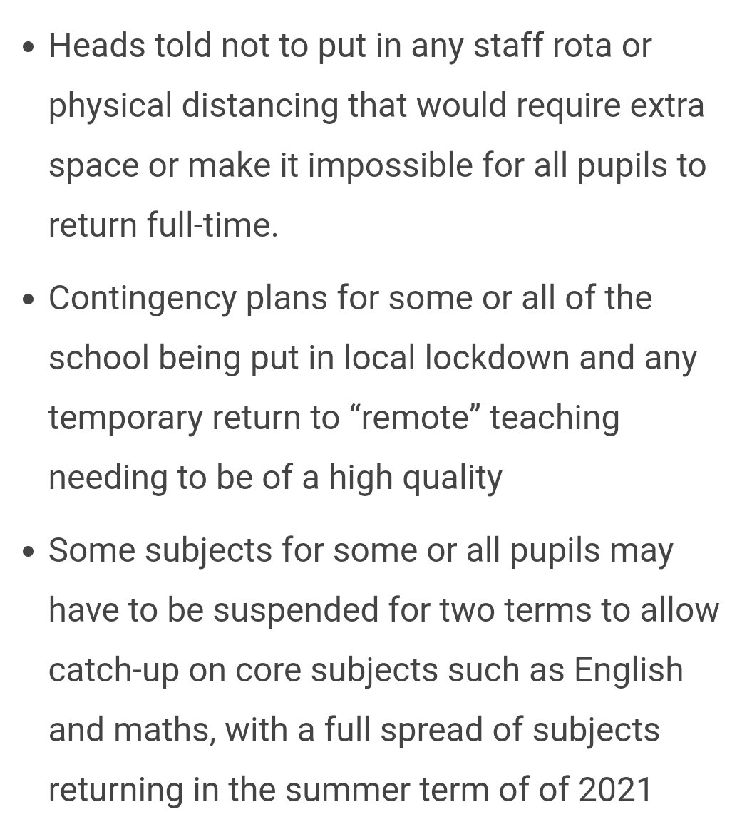 24/ So the government might be desperate to get students back, but they arent willing to provide the extra money to make it safer. What happened to 'whatever it takes'? This is one of the measures that would have made union members a lot more comfortable.