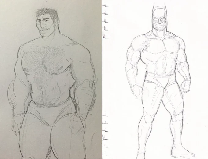 i hate looking at my old art but 
batman 2017 VS 2020 