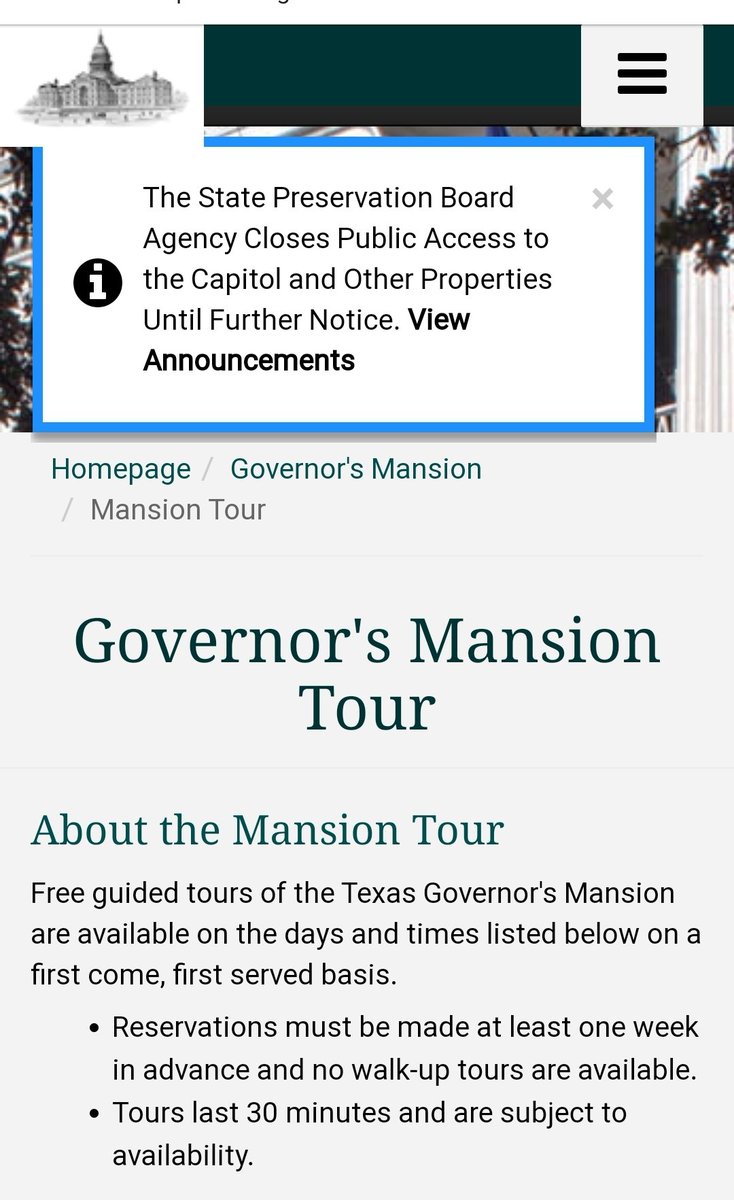 06/18 announced that Texan kids will return to school in the fall. They've yet to provide guidelines to know what that's going to look like & how to keep kids safe. Don't try to schedule a tour at the Governor's Mansion though. It's still closed. #AbbottFailedTexas #COVID19TX