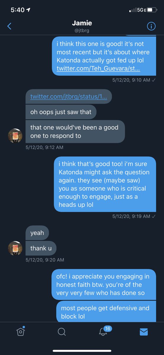 try selling this as anything less than an amicable call in. peep the labour i invested, /after Jamie’s antiblackness/. K never talks about this part huh